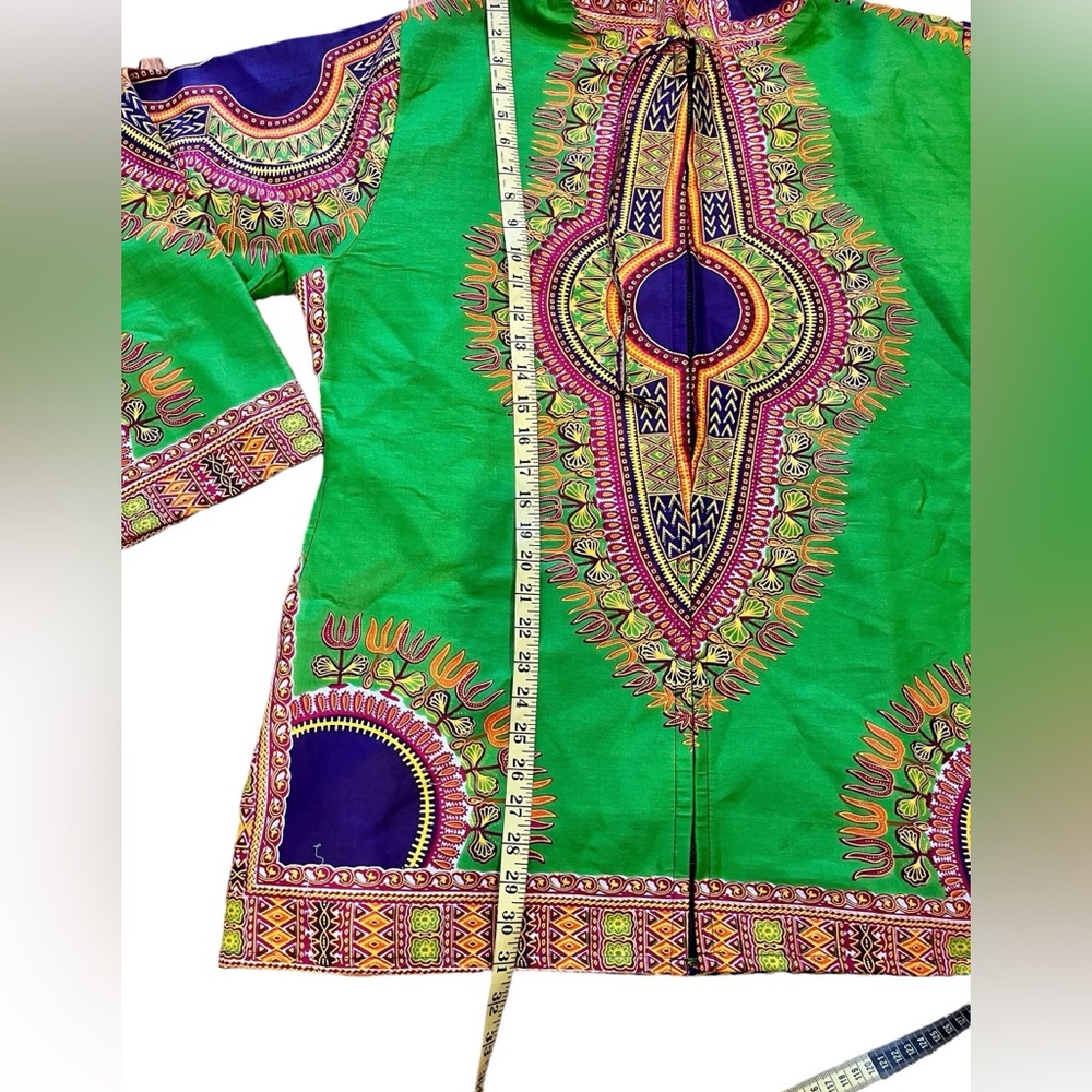 NWOT traditional African Dashiki Hoodie Jacket - Picture 9 of 9